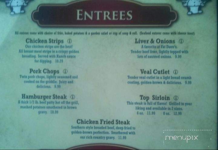 Fat Dave's - Vancouver, WA menu_pic