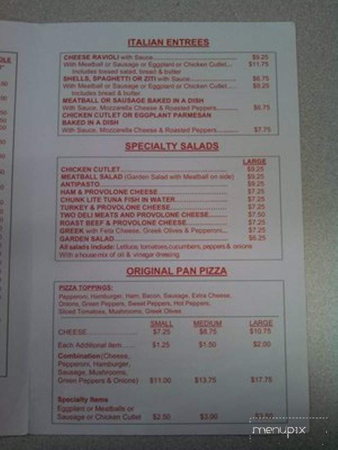Wethersfield Pizza House - Wethersfield, CT menu_pic