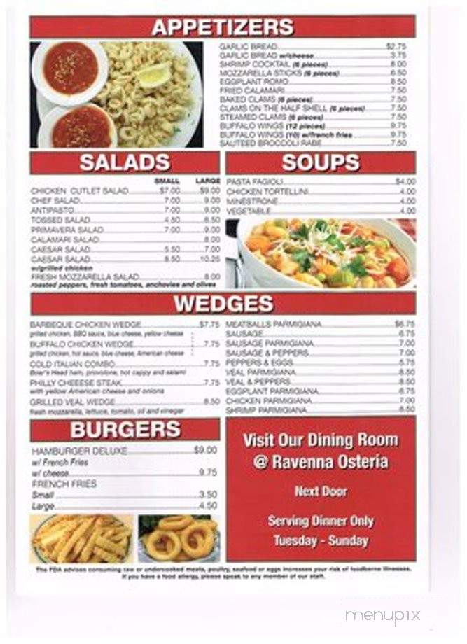 Amici Pizzeria - Peekskill, NY menu_pic