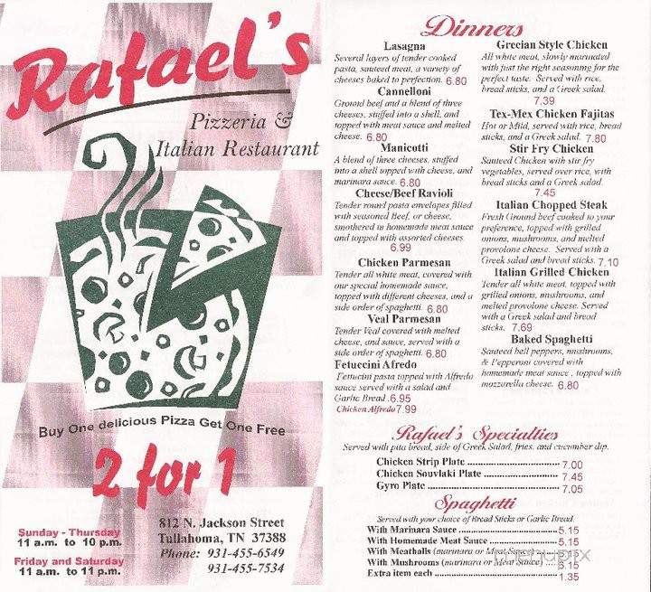 /4204865/Rafaels-Italian-Restaurant-Tullahoma-TN - Tullahoma, TN