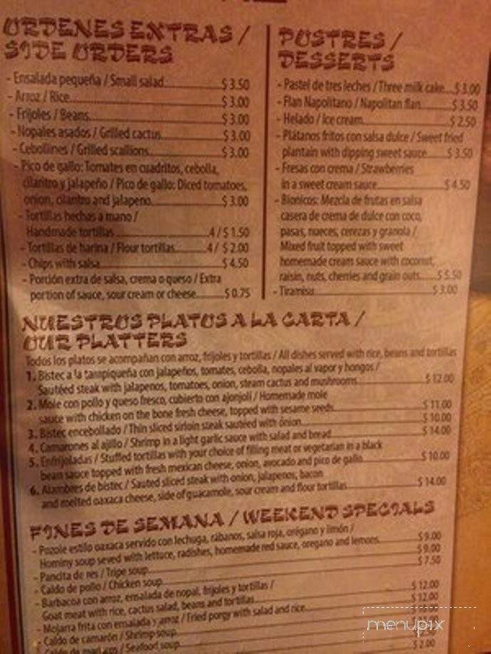 Los Tres Chilitos - Jersey City, NJ menu_pic