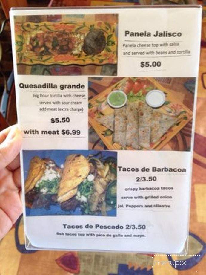 Hacienda San Jose - Rockford, IL menu_pic