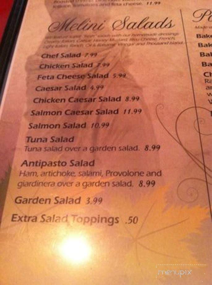 Melini's Resturaunt - Portsmouth, OH menu_pic