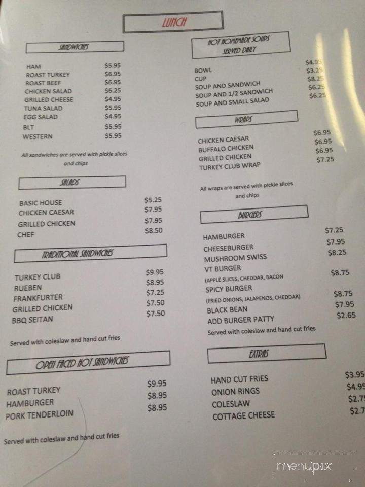 Parkway Diner - South Burlington, VT menu_pic