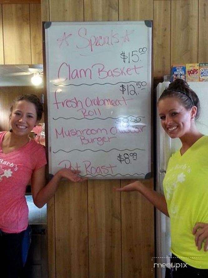Just Barb's - Stockton Springs, ME menu_pic