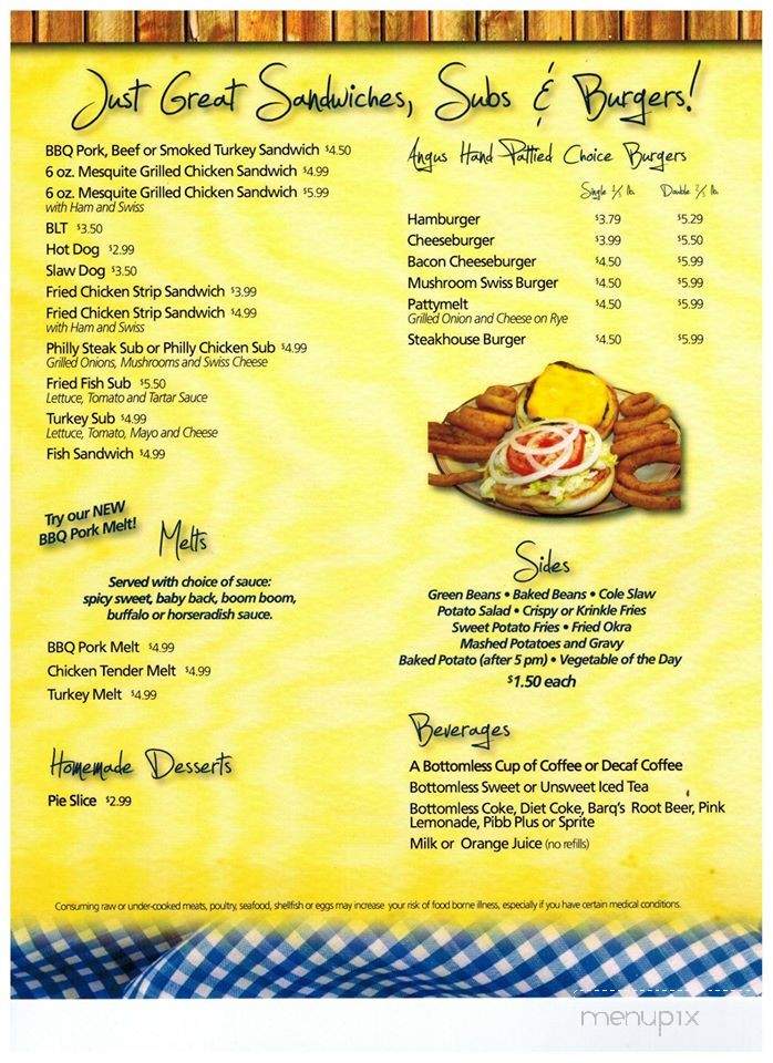 Akins Bar-B-Q & Grill - Bell, FL menu_pic