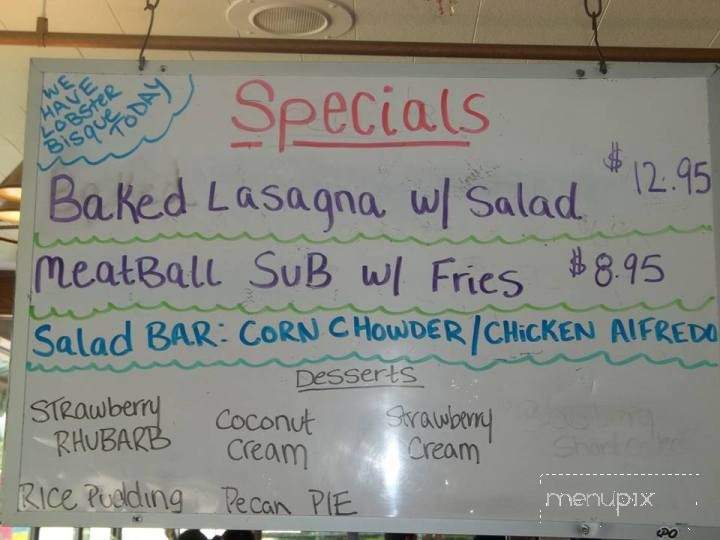 Bob & Ruth's Vineyard Restaurant - Naples, NY menu_pic