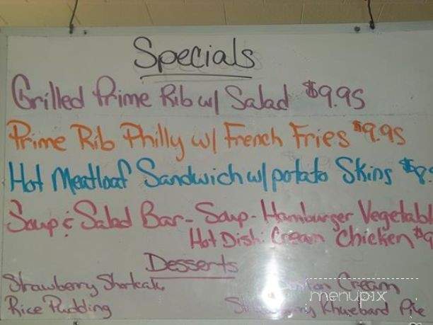 Bob & Ruth's Vineyard Restaurant - Naples, NY menu_pic