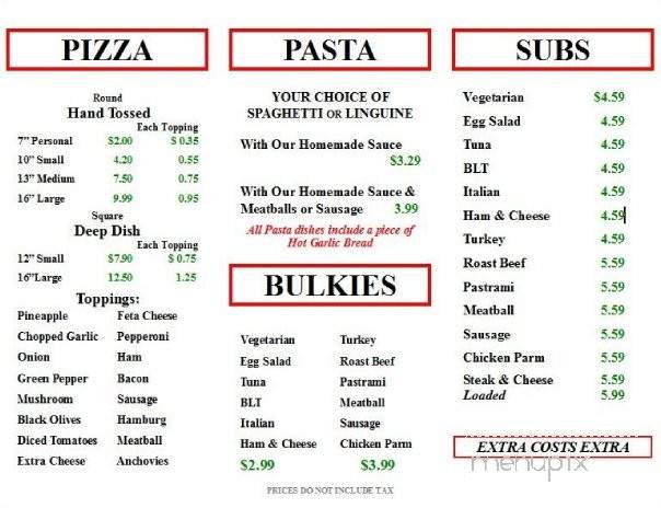 Fire 21 Pizza - Conway, NH menu_pic
