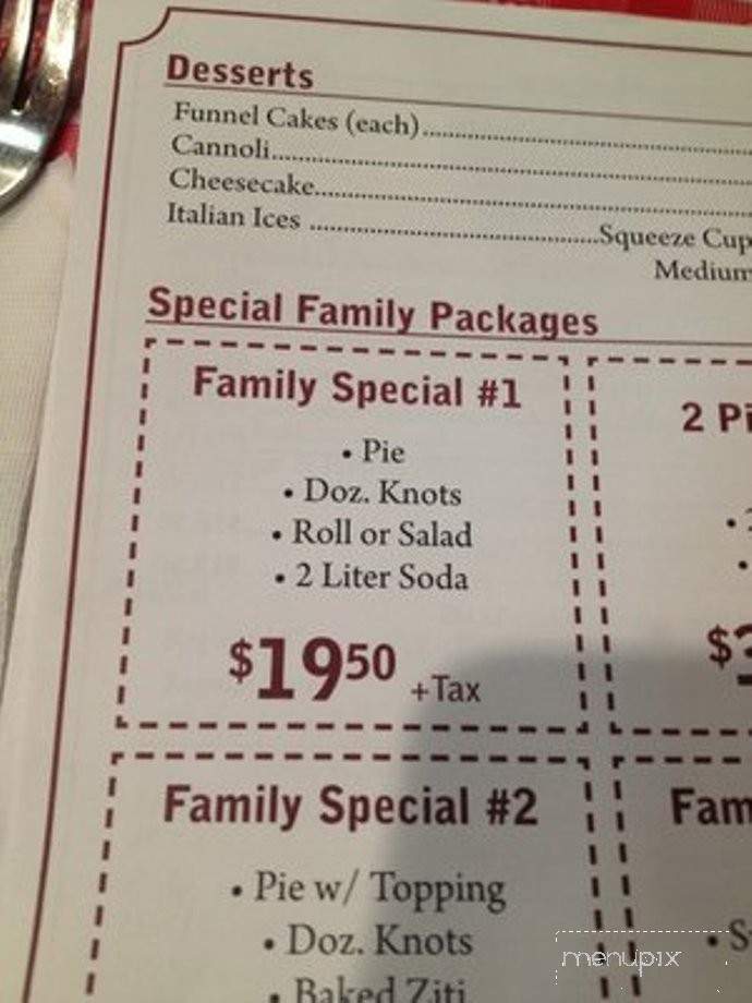 Jack's Pizzeria - Island Park, NY menu_pic