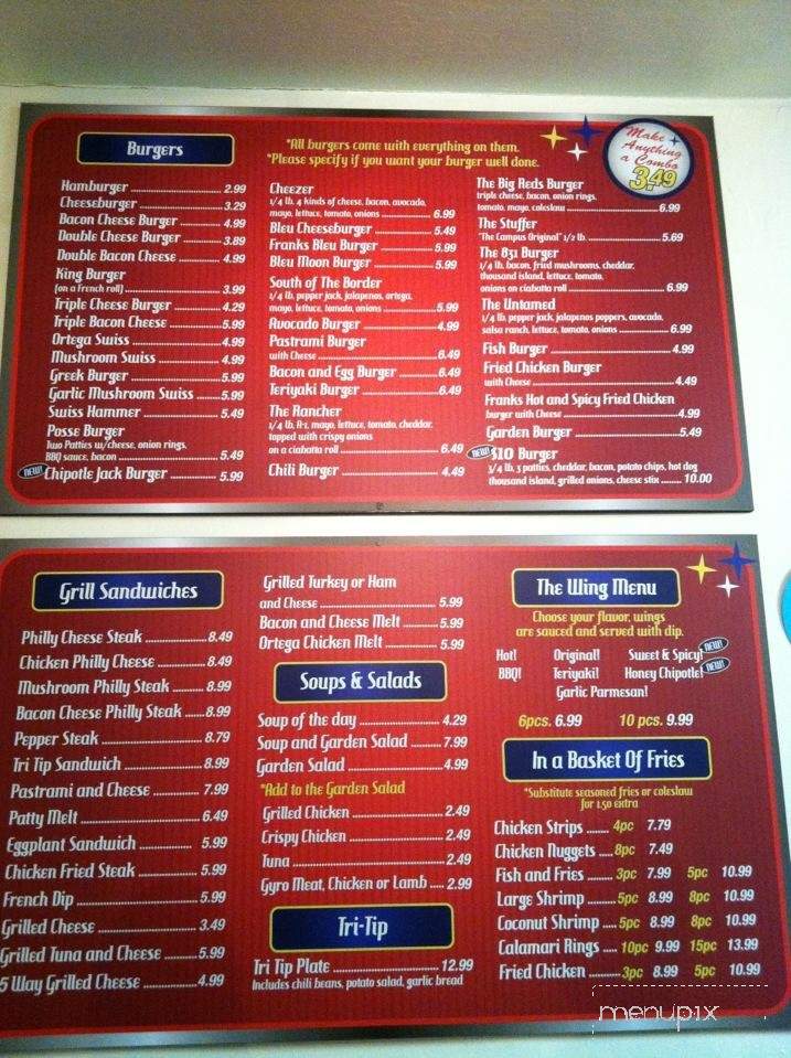 Reds Burger Joint - Salinas, CA menu_pic