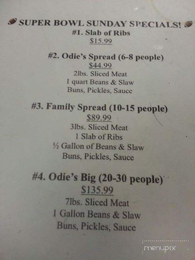 /2502848/Odens-Family-Bbq-Menu-Belton-MO - Belton, MO