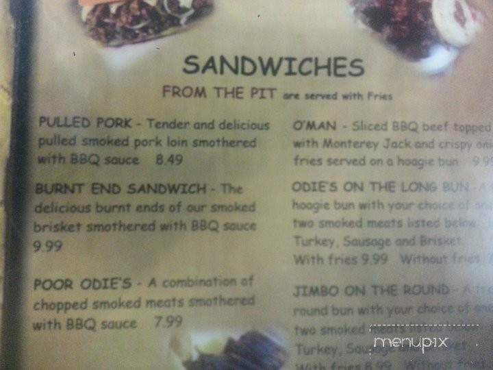 Oden's Family BBQ - Belton, MO menu_pic