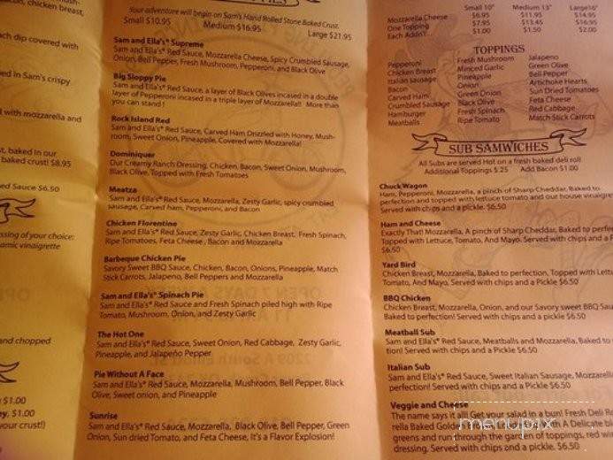 Sam & Ellas Chicken Palace - Pryor, OK menu_pic