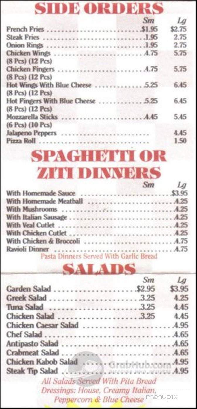 Crest Avenue Pizza - Winthrop, MA menu_pic