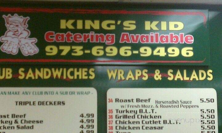 King's Kid Delicatessen - Pequannock, NJ menu_pic