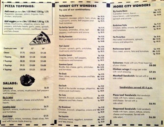 Big J's Pizza - Corralitos, CA menu_pic