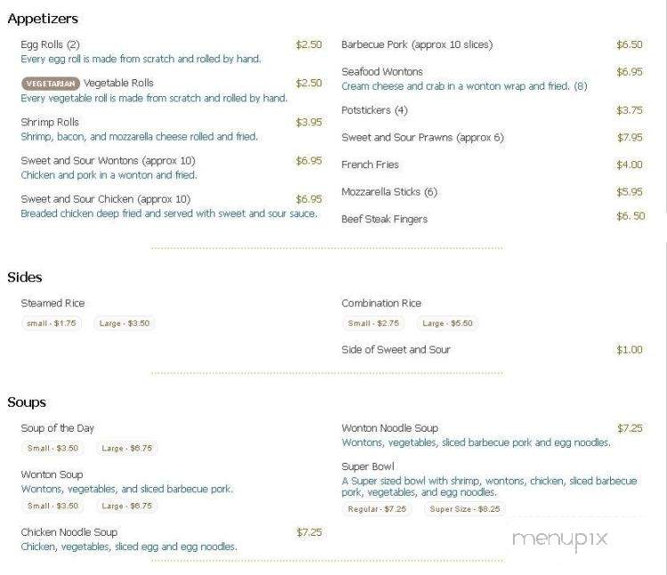 Tien's Place Oriental Dining - Columbia Falls, MT menu_pic