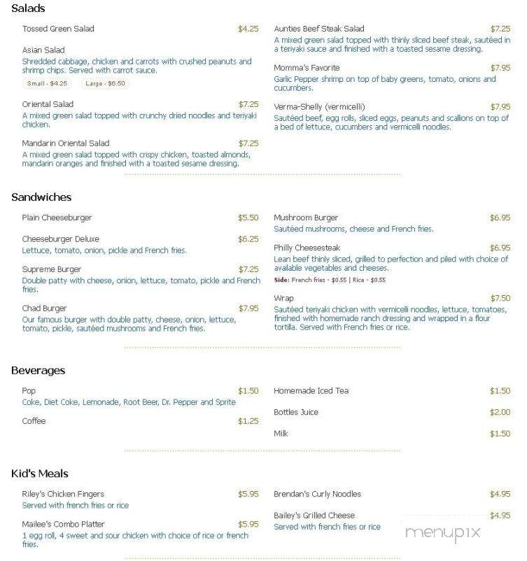 Tien's Place Oriental Dining - Columbia Falls, MT menu_pic