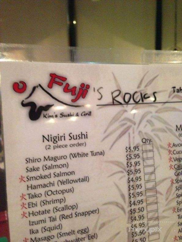 Fuji Kim's Sushi & Grill - Texarkana, TX menu_pic