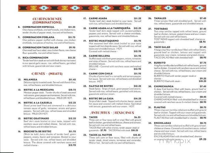 El Niagara - Woodstock, IL menu_pic