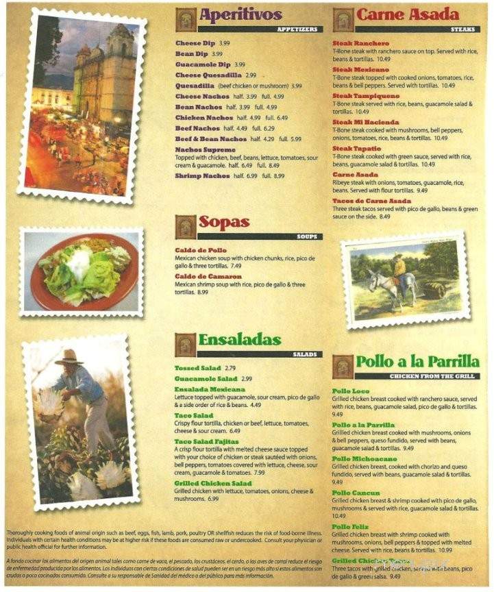 Mi Hacienda - Liberty, MO menu_pic