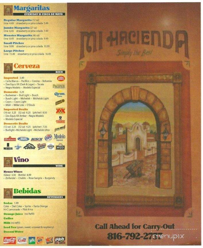 Mi Hacienda - Liberty, MO menu_pic