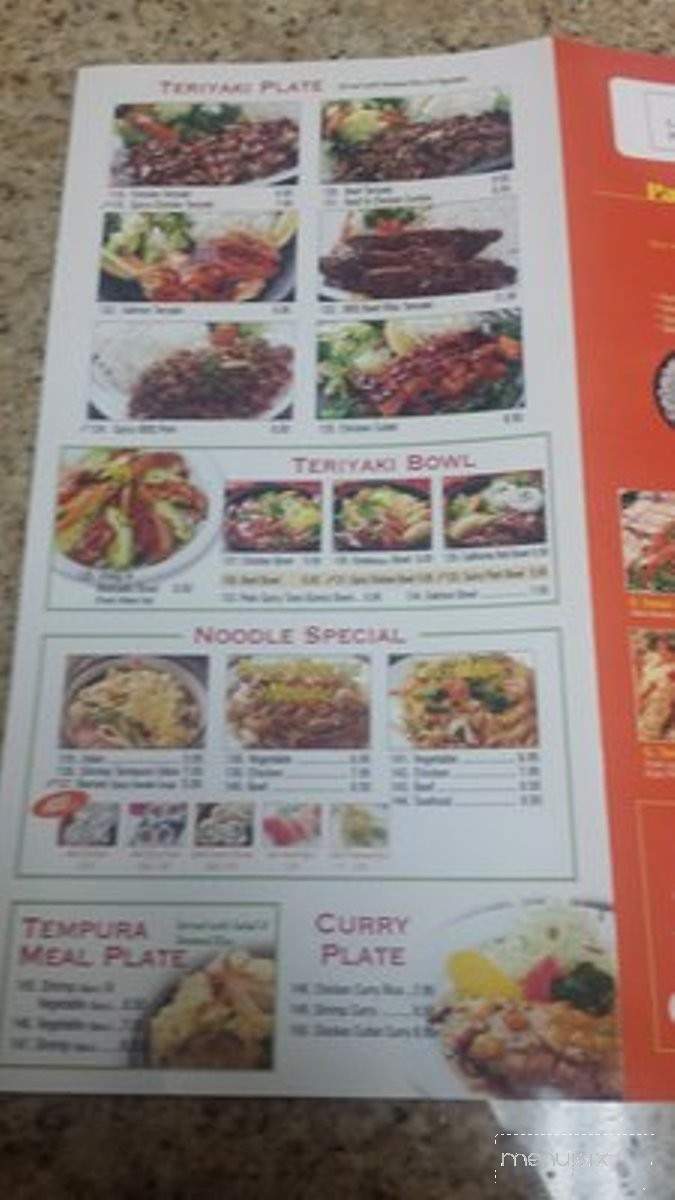 Bluefin Sushi & Teriyaki - Whittier, CA menu_pic