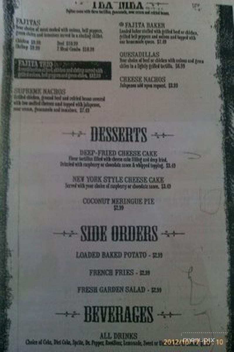 Skeet's Texas Grill - Abilene, TX menu_pic