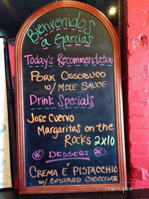 Garcias's Grill - Glasgow, KY menu_pic