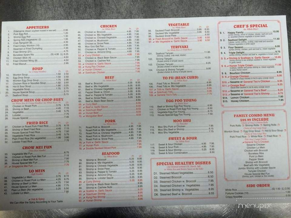 Li's Garden - Indianapolis, IN menu_pic
