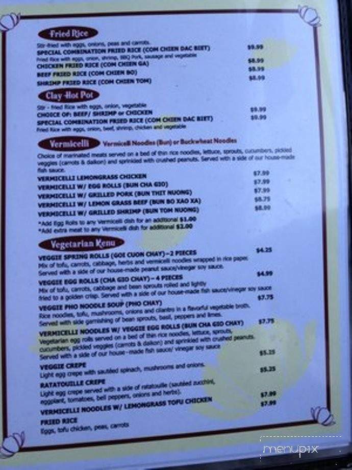 Cafe Lotus - Newport Beach, CA menu_pic