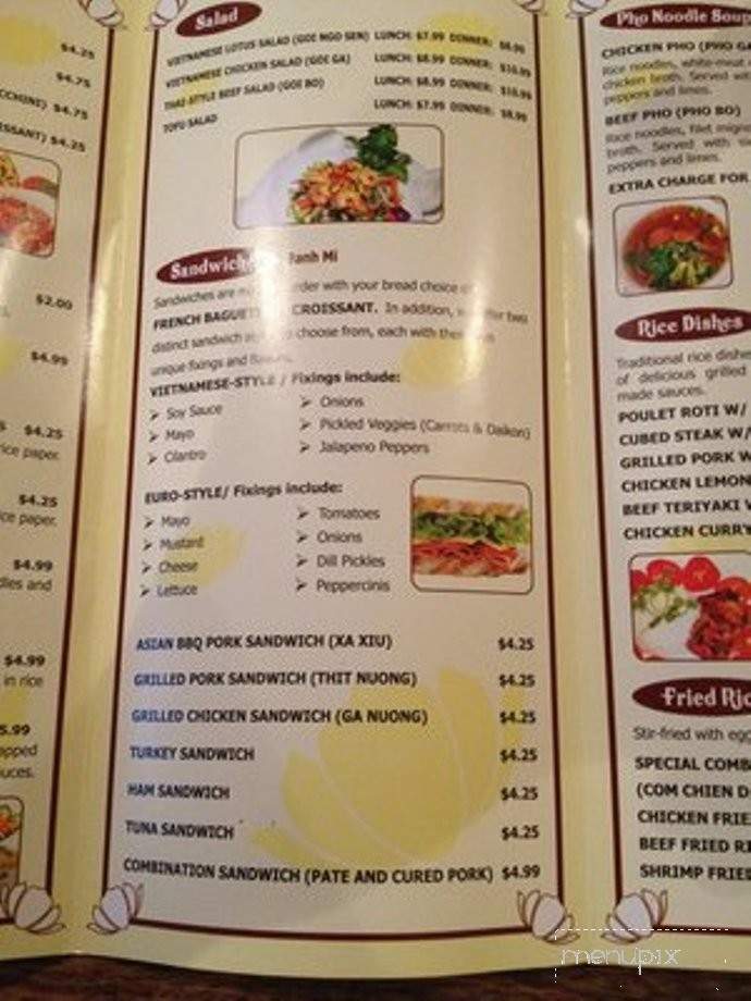 Cafe Lotus - Newport Beach, CA menu_pic