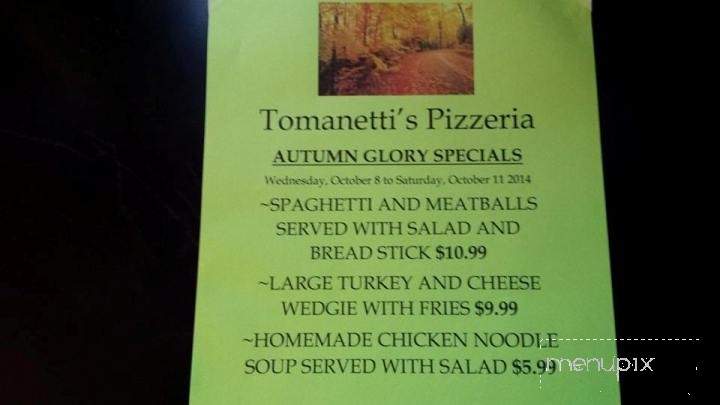 Tomanetti's Pizza - Oakland, MD menu_pic