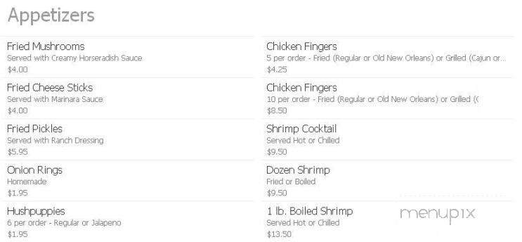 Fish Creel - Anderson, AL menu_pic