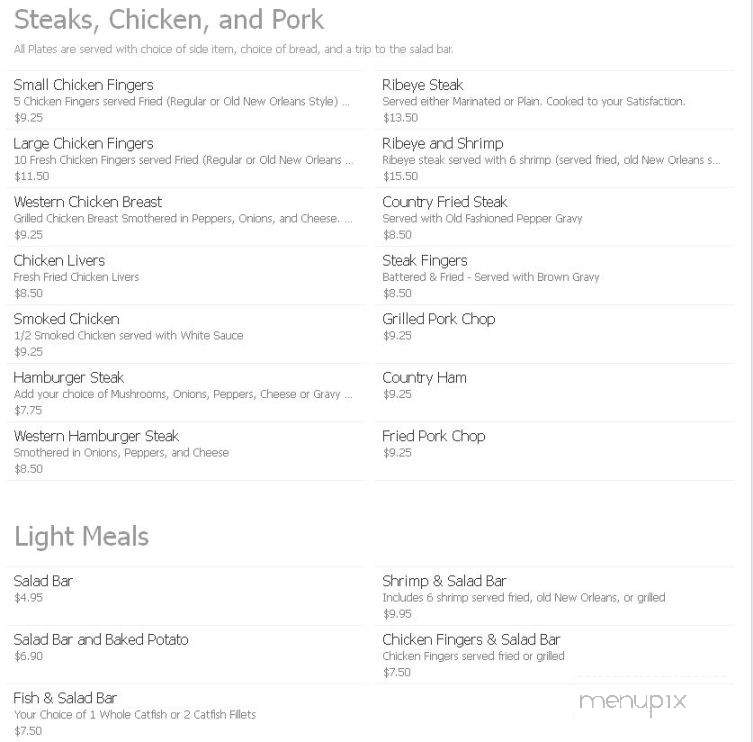 Fish Creel - Anderson, AL menu_pic