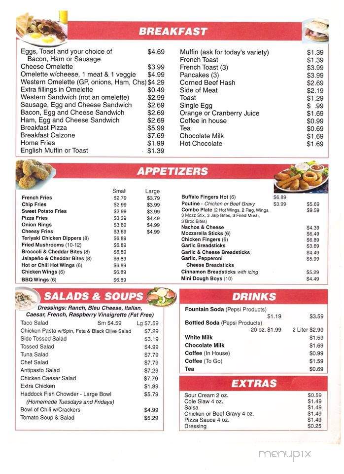Jo's Diner & Pizzeria - Calais, ME menu_pic