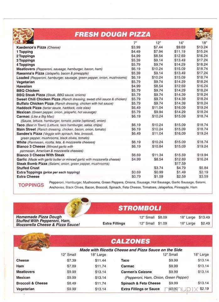 Jo's Diner & Pizzeria - Calais, ME menu_pic