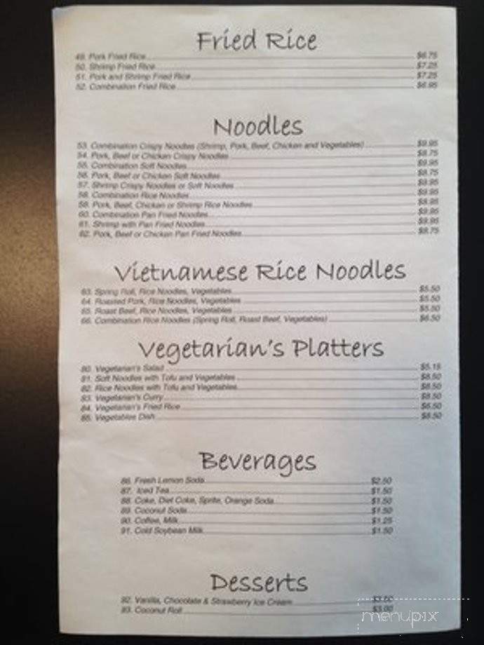 Saigon - Millis, MA menu_pic