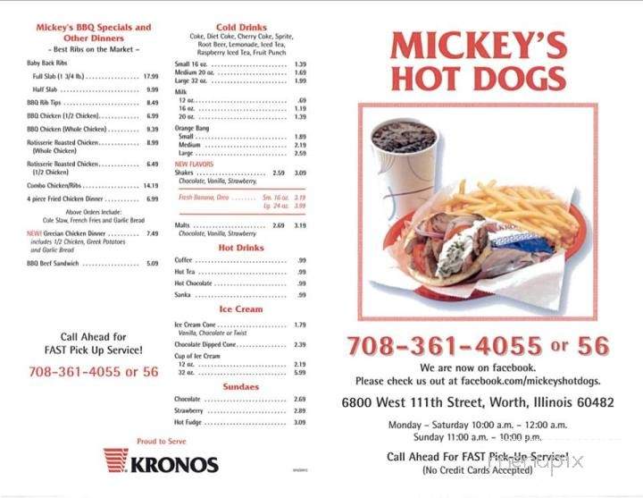 /1306942/Mickeys-Hot-Dogs-Worth-IL - Worth, IL