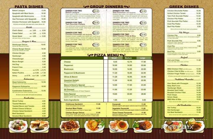 Steve & Denis Restaurant - Arnprior, ON menu_pic