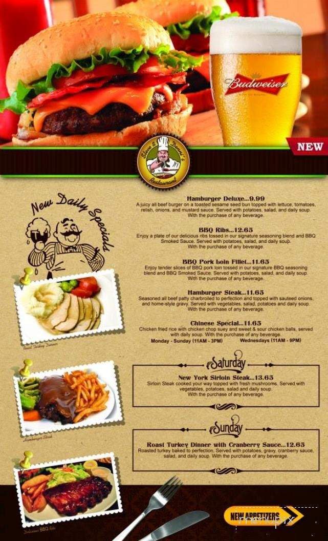 Steve & Denis Restaurant - Arnprior, ON menu_pic