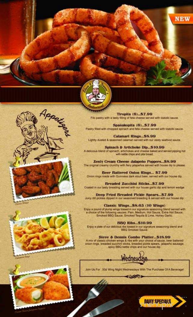Steve & Denis Restaurant - Arnprior, ON menu_pic