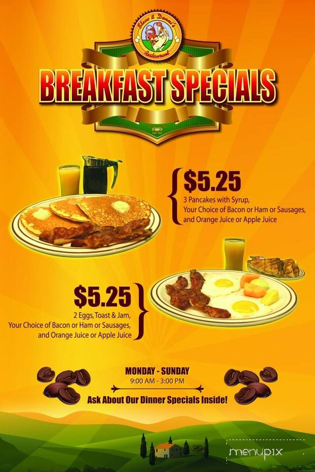 Steve & Denis Restaurant - Arnprior, ON menu_pic