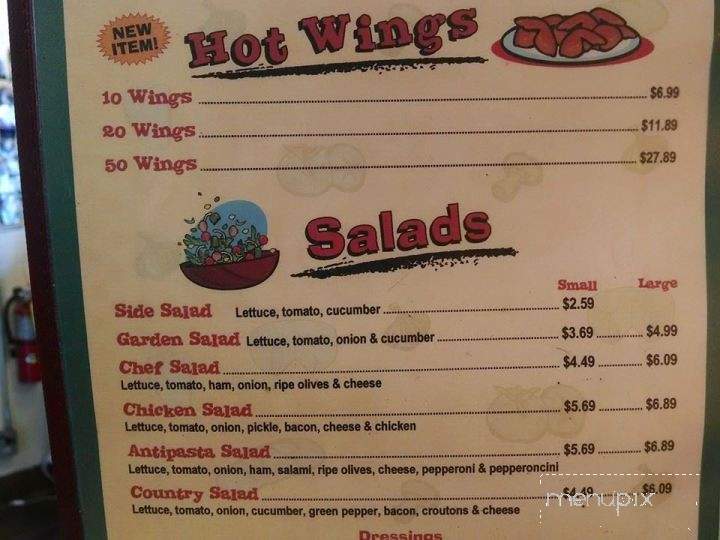 Pizzagalli - Bessemer City, NC menu_pic