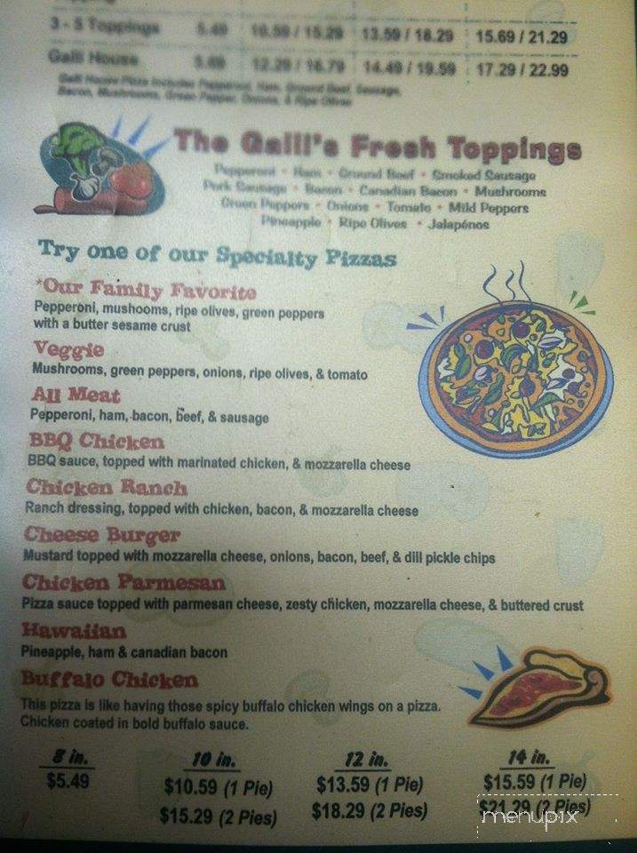 Pizzagalli - Bessemer City, NC menu_pic