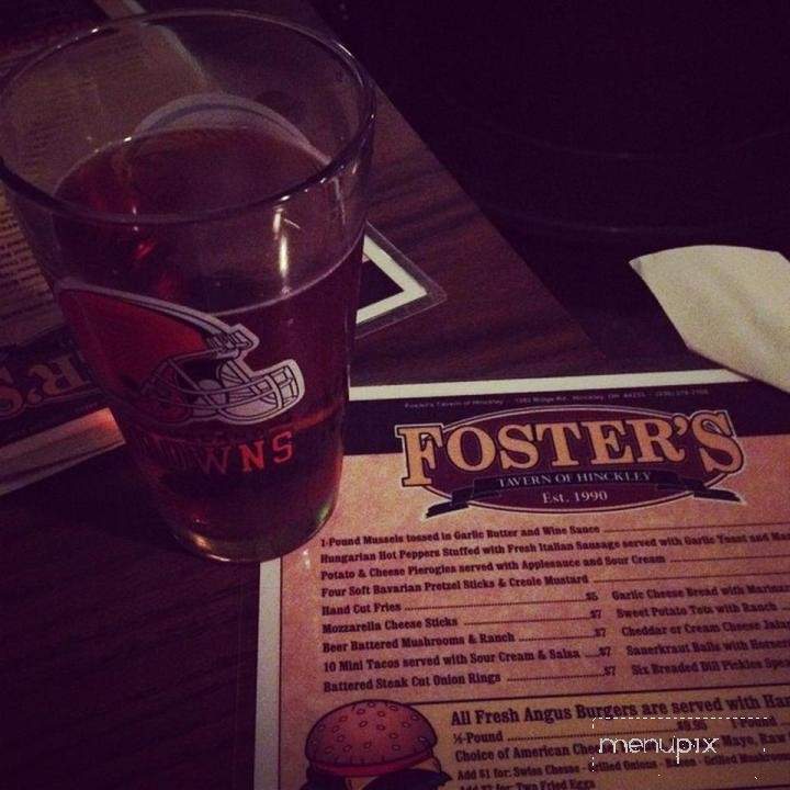 Fosters Tavern Of Hinckley - Hinckley, OH menu_pic