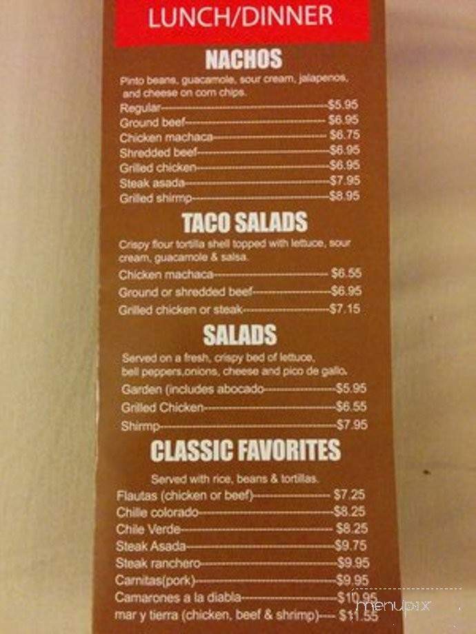 Gourmet Burrito - Stockton, CA menu_pic