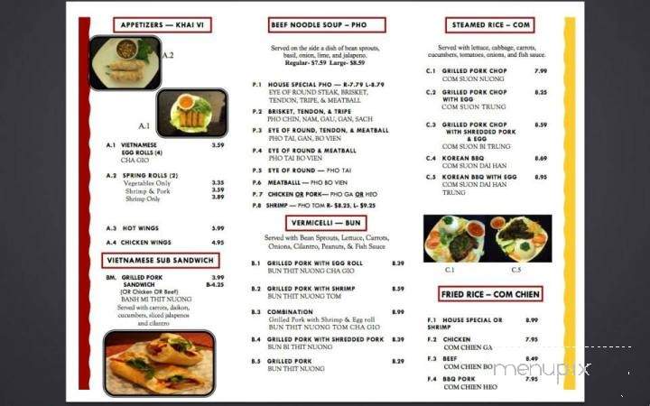 Pho Chopstix - Wichita, KS menu_pic