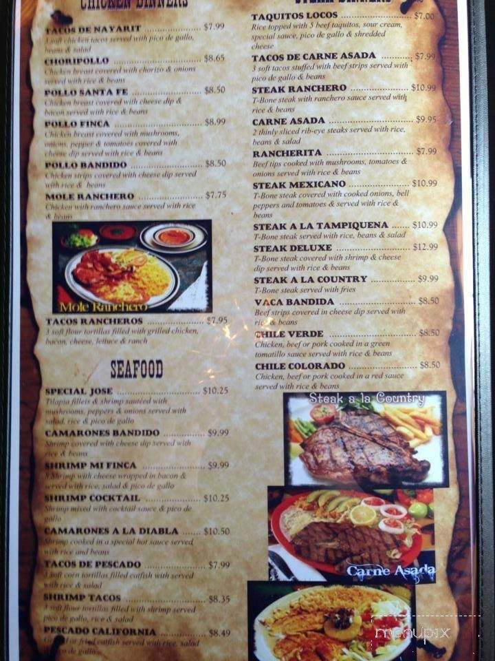 Mifinca - Norton, VA menu_pic